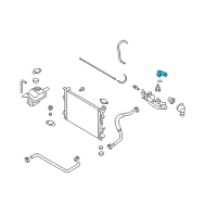 OEM Hyundai Veracruz Fitting-Water Outlet Diagram - 25611-3C101