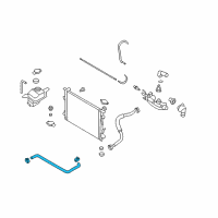 OEM 2011 Hyundai Azera Hose Assembly-Radiator, Upper Diagram - 25414-3L500