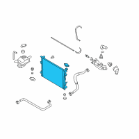 OEM Hyundai Sonata Radiator Assembly Diagram - 25310-3K190