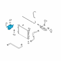 OEM 2009 Hyundai Sonata Radiator Reservoir Assembly Diagram - 25431-3K000