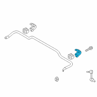 OEM 2015 Hyundai Santa Fe Sport Bracket-Stabilizer Bar Diagram - 55514-2W100