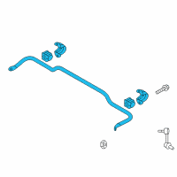 OEM Hyundai Santa Fe Sport Bar Assembly-Rear Stabilizer Diagram - 55510-2W010