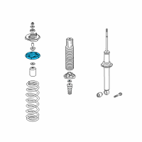 OEM 2002 Acura TL Rubber, Rear Spring Mounting Diagram - 52686-S84-A01