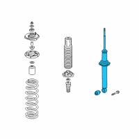 OEM 2001 Acura CL Shock Absorber Unit, Rear Diagram - 52611-S0K-A02