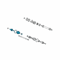 OEM 2008 Honda Fit Joint Set, Outboard Diagram - 44014-SAB-N22