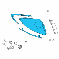 OEM 2019 Toyota C-HR Tail Lamp Diagram - 81551-F4021