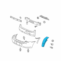 OEM 2006 Chevrolet Malibu Shield-Rear Wheelhouse Panel Diagram - 15285158