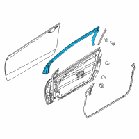 OEM 2016 Kia Forte Koup WEATHERSTRIP-Door Opening Upper Diagram - 82150A7200