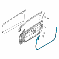 OEM 2015 Kia Forte Koup WEATHERSTRIP Assembly-Front Door Side Diagram - 82140A7200