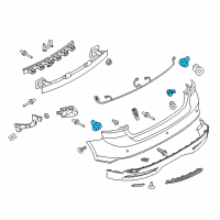 OEM 2018 Ford Transit Connect Park Sensor Diagram - AM5Z-15K859-AAPTM