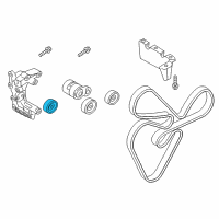 OEM 2016 Hyundai Santa Fe Sport Pulley-Idler Diagram - 25287-25210