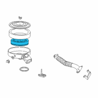 OEM Dodge W250 Filter-Air Diagram - 5016646AA