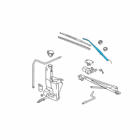 OEM Cadillac Escalade EXT Wiper Arm Diagram - 15829647