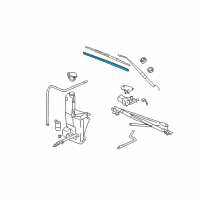 OEM 2011 GMC Savana 3500 Wiper Insert Diagram - 12368668