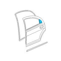 OEM Chrysler Sebring WEATHERSTRIP-Rear Door Diagram - 4805338AB