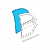 OEM 2006 Chrysler Sebring WEATHERSTRIP-Rear Door Opening Diagram - UJ33XXXAF