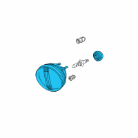 OEM 2003 Toyota Highlander Fog Lamp Assembly Diagram - 81211-48010