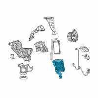 OEM 2010 Dodge Journey EVAPORATOR-Air Conditioning Diagram - 68038191AB