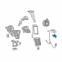 OEM 2012 Dodge Journey Resistor-Blower Motor Diagram - 68038192AA