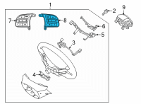 OEM 2022 Kia Niro EV SWITCH ASSY-STRG REM Diagram - 96720Q4180