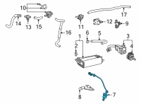 OEM 2022 Lexus NX350 SENSOR, AIR FUEL RAT Diagram - 89467-78040