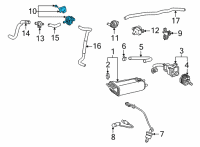 OEM Lexus NX350 VALVE ASSY, VACUUM S Diagram - 25860-25090