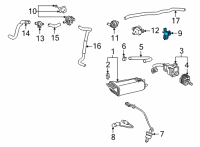 OEM 2022 Lexus NX350 VALVE ASSY, VACUUM S Diagram - 25860-25080