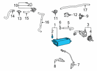 OEM 2019 Lexus UX200 Vapor Canister Diagram - 7774033220