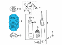 OEM 2021 Ford Bronco Sport SPRING - REAR Diagram - LX6Z-5560-EH