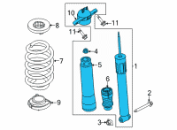 OEM 2022 Ford Bronco Sport SHOCK ABSORBER ASY Diagram - LX6Z-18125-AC