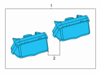 OEM 2019 Toyota RAV4 License Lamp Diagram - 81270-33110