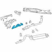 OEM 2002 Jeep Liberty Gasket-Exhaust Manifold Diagram - 4781255AA