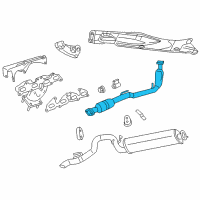 OEM 2002 Jeep Liberty Converter-Exhaust Diagram - 52101249AD