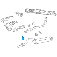 OEM 2003 Jeep Liberty ISOLATOR-Exhaust Support Diagram - 52101126AA