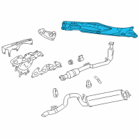 OEM 2012 Jeep Liberty Shield-Exhaust Diagram - 55113276AE