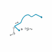 OEM 1998 Jeep Cherokee Bar-Rear SWAY Diagram - 52088002