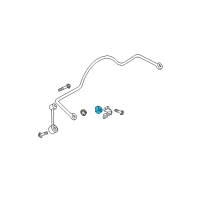 OEM 2005 Jeep Wrangler BUSHING-SWAY Bar Diagram - 52088125AB