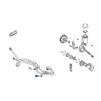 OEM Toyota Echo Hose & Tube Assembly Union Diagram - 44416-52010