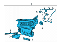 OEM 2022 Chevrolet Tahoe Composite Assembly Diagram - 84934280