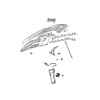 OEM 2006 Jeep Liberty Hood Latch Diagram - 55176926AC