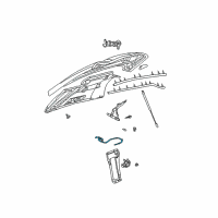 OEM 2002 Jeep Liberty Cable-Hood Release Diagram - 55360280AF