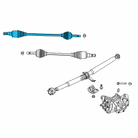 OEM 2009 Dodge Journey Shaft-Axle Half Diagram - 4743819AC