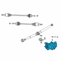 OEM 2014 Dodge Journey DIFFERNTL-Rear Axle Diagram - 5157002AE