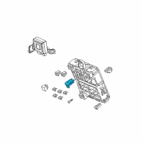 OEM 2009 Honda Fit Fuse B, Multi Block (40A/50A) Diagram - 38232-SDA-A01