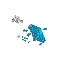 OEM Honda Fit Box Assembly, Fuse Diagram - 38200-TK6-A02