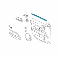 OEM 2007 Jeep Patriot WEATHERSTRIP-Front Door Belt Inner Diagram - 5067762AB