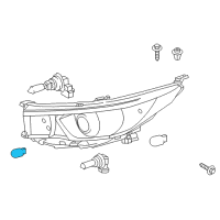 OEM 2017 Lexus RX350 Bulb Diagram - 90981-11069