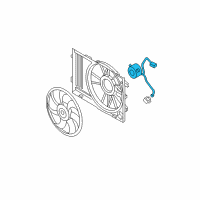 OEM Hyundai Tucson Motor-Radiator Cooling Fan Diagram - 25386-1F380