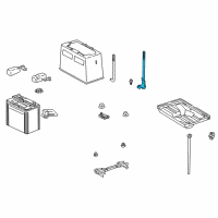 OEM Lexus Bolt, Battery Clamp Diagram - 74451-51010