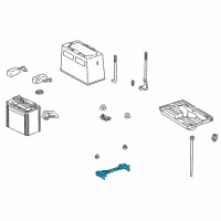 OEM 2001 Lexus IS300 Clamp Sub-Assy, Battery Diagram - 74404-53020